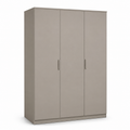 Moderner Kleiderschrank Greige mit drei Türen 150x58x210 cm