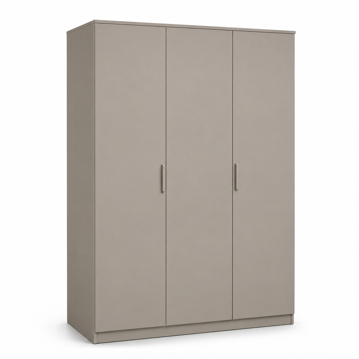Moderner Kleiderschrank Greige mit drei Türen 150x58x210 cm